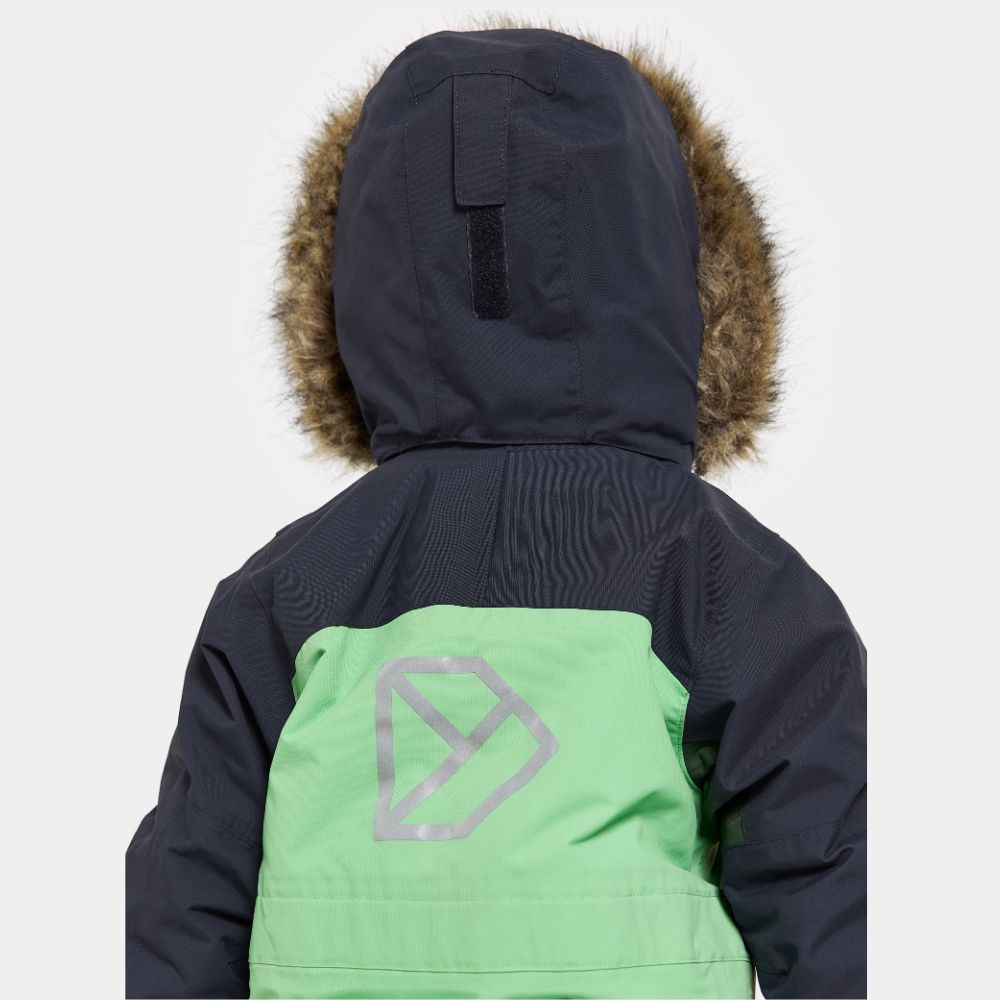 Didriksons Bjarven III Kids Snowsuit - Waterproof Winter Jacket & Pants Set for Boys & Girls, Pale Mint - Perfect for Skiing, Snowboarding & Outdoor Winter Play