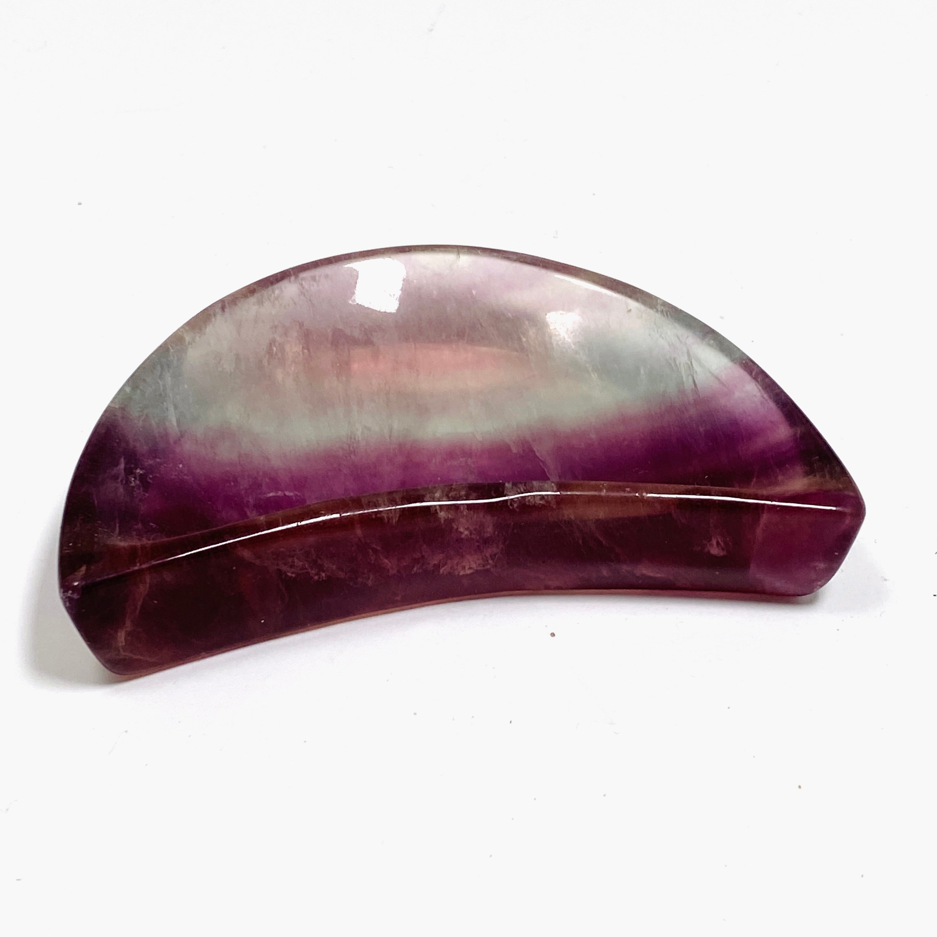 Fluorite Moon Bowl FMB 01 - Handmade Crystal Healing Bowl for Meditation, Yoga & Home Decor | Perfect for Spiritual Healing, Chakra Balancing & Positive Energy