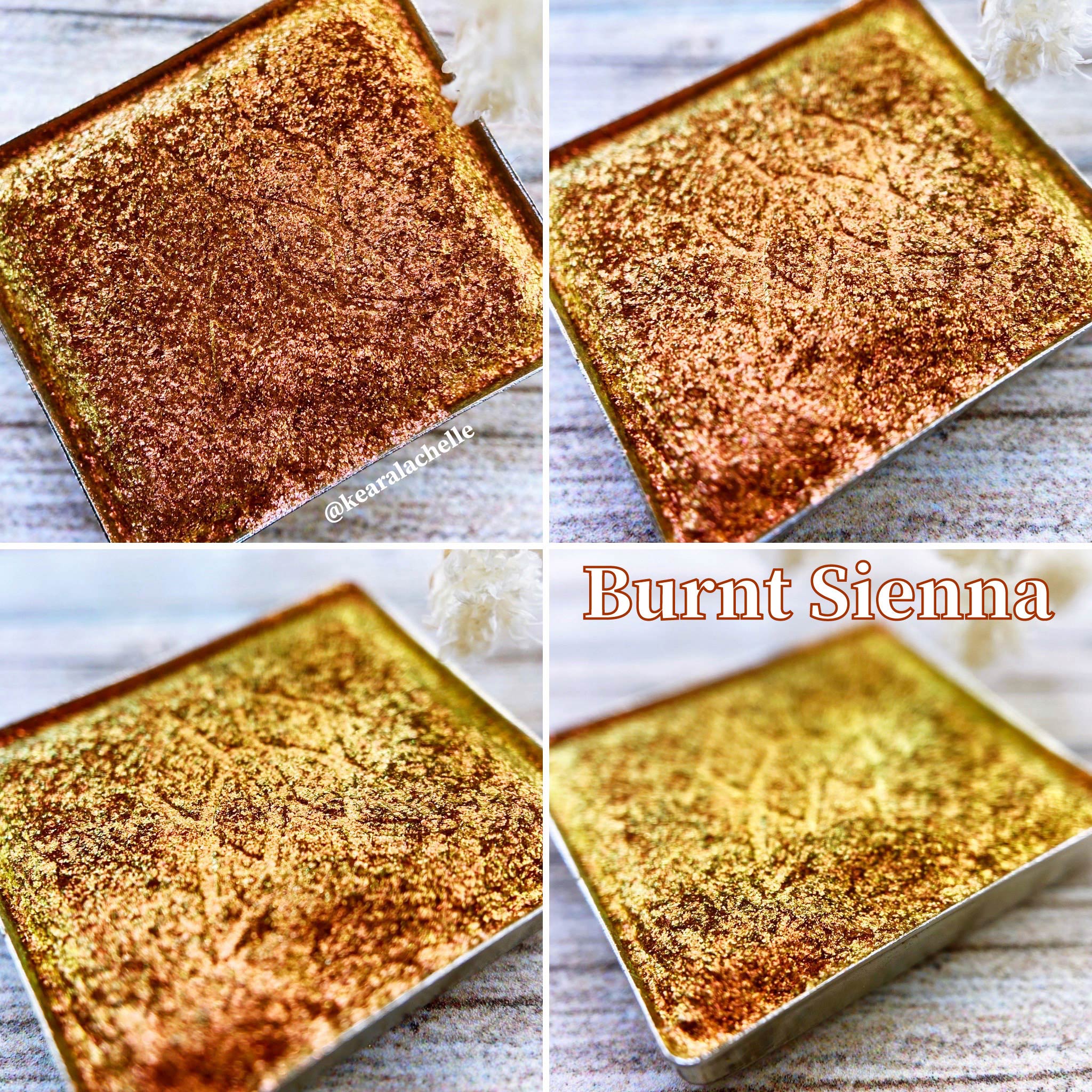 Burnt Sienna Deep Iridescent Multichrome Eyeshadow - Long Lasting Pigmented Makeup for Day & Night Looks