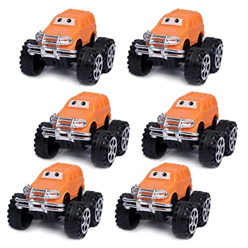Confidence Mini Pull Back Cars - 6 Pack Colorful Toy Cars for Kids | Fun Race Tracks, Birthday Gifts & Party Favors