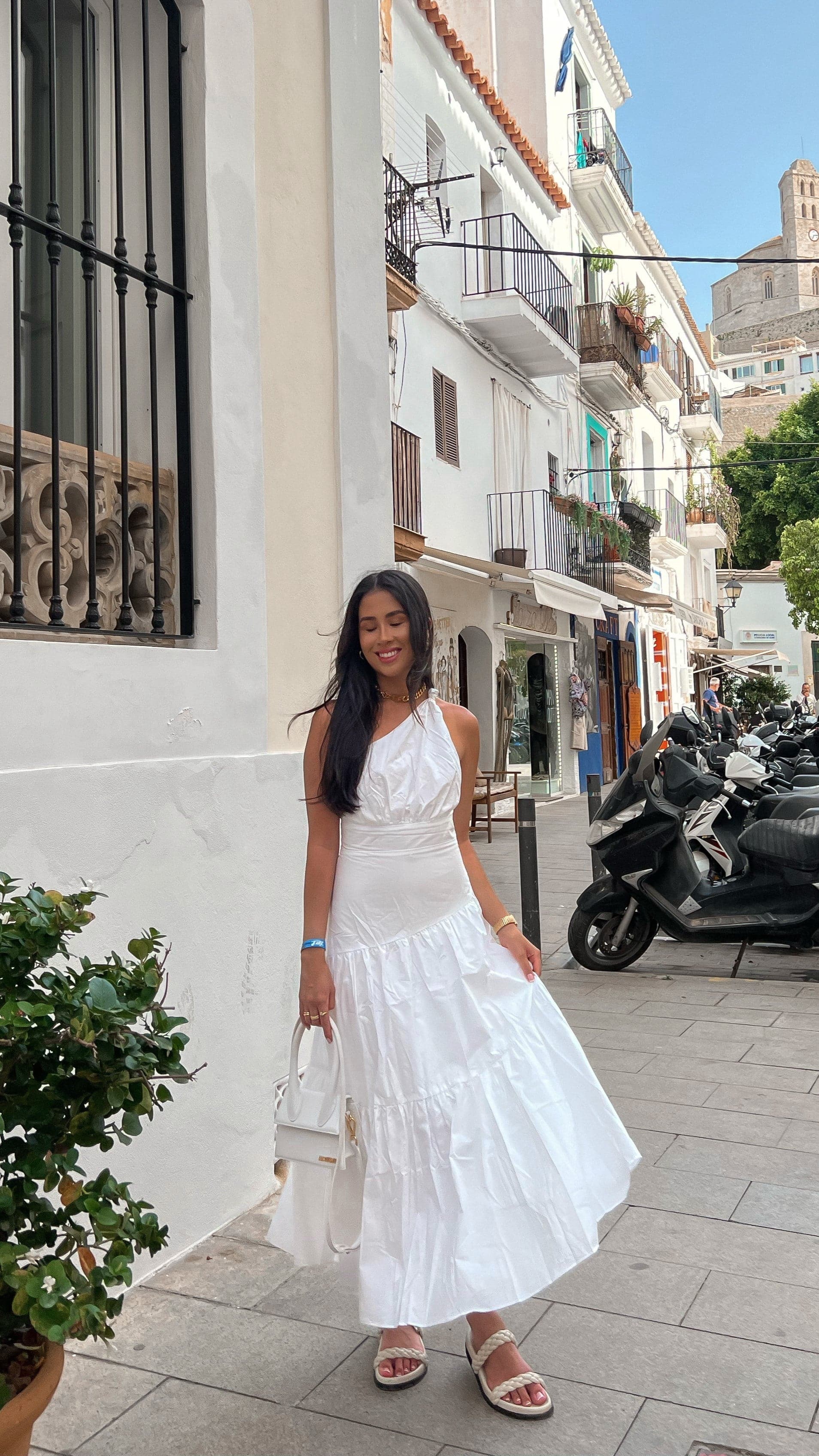 Jayma Maxi Dress for Women - Flowy Long Summer Dress in White | Perfect for Beach, Vacation & Casual Outings