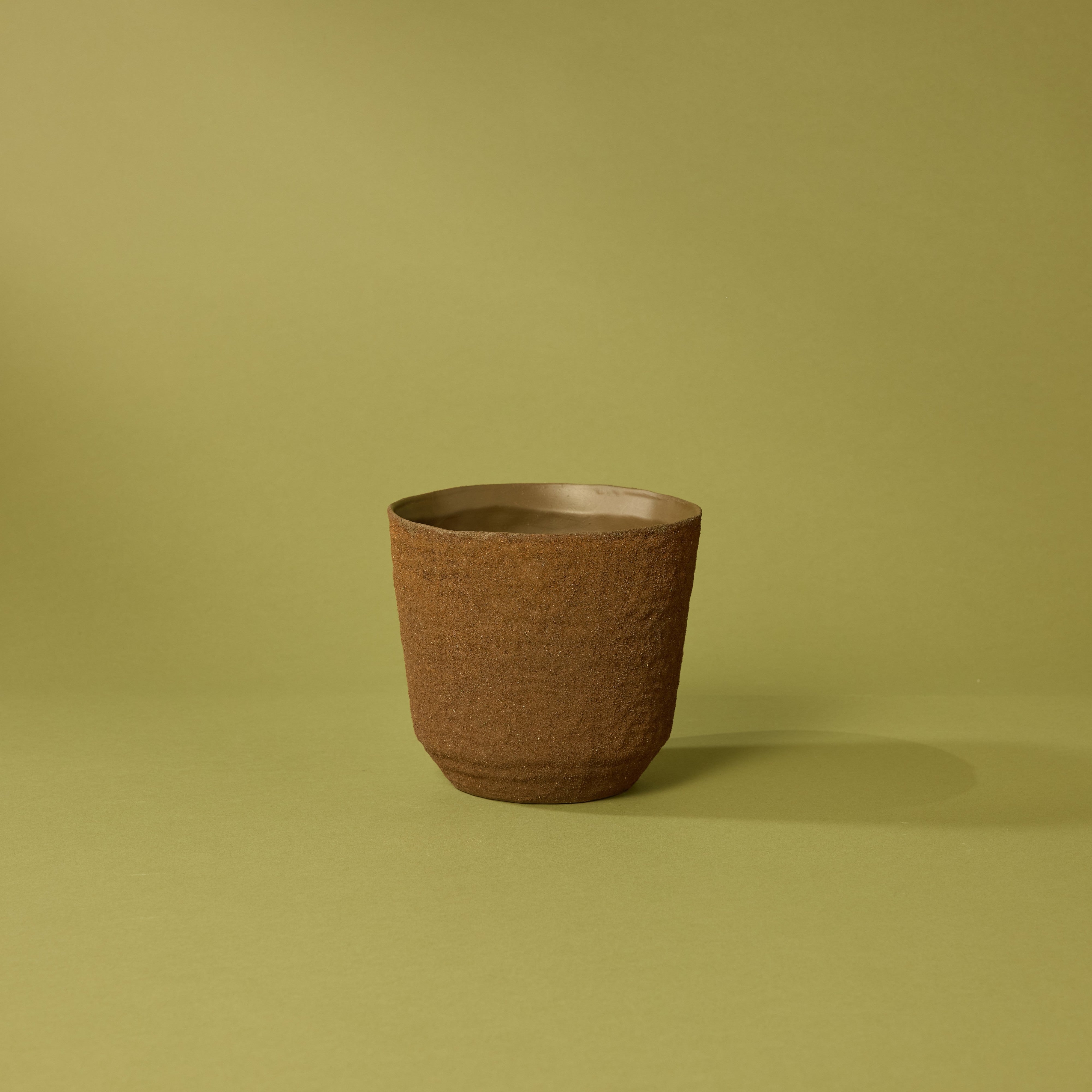 Palermo Rustic Ceramic Planter - 15cm Indoor Flower Pot for Succulents, Herbs & Small Plants | Perfect for Home, Office & Garden Decor