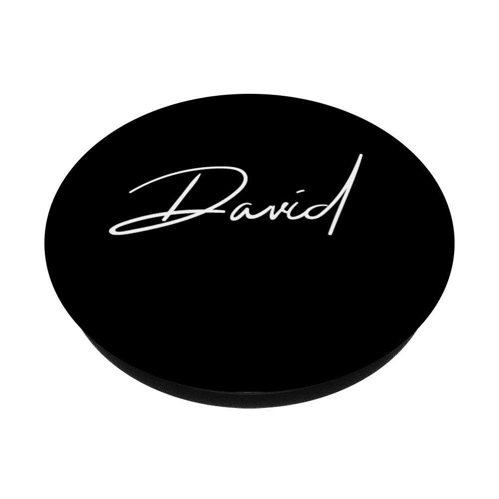David Name White on Black - Personalized Custom Name Sign for Home Decor, Wall Art, Gift Idea - Perfect for Living Room, Bedroom, Office & Nursery