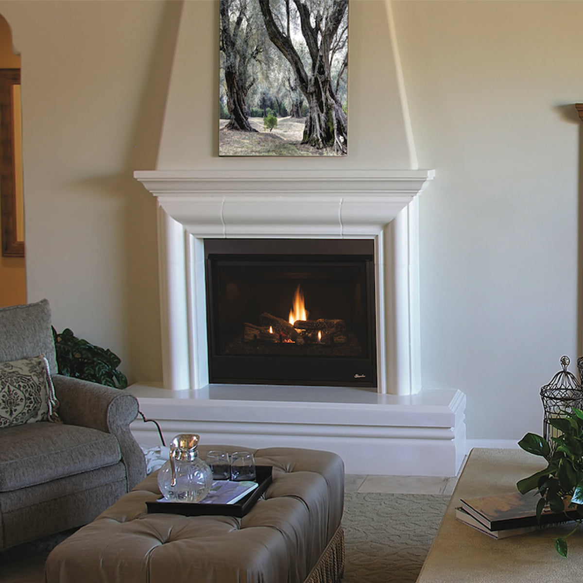 35 Inch Direct Vent Traditional Gas Fireplace - DRT3035 - Energy Efficient Heating for Living Rooms & Bedrooms - Perfect for Cozy Winter Nights & Modern Home Decor