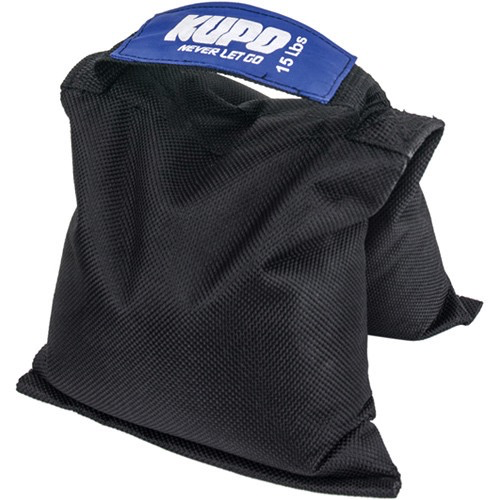 Kupo 15 lb Black Shot Bag - Weighted Sandbag for Fitness Training, Stability Workouts, and Camera Equipment Support | Durable and Portable for Gym, Home, or Outdoor Use