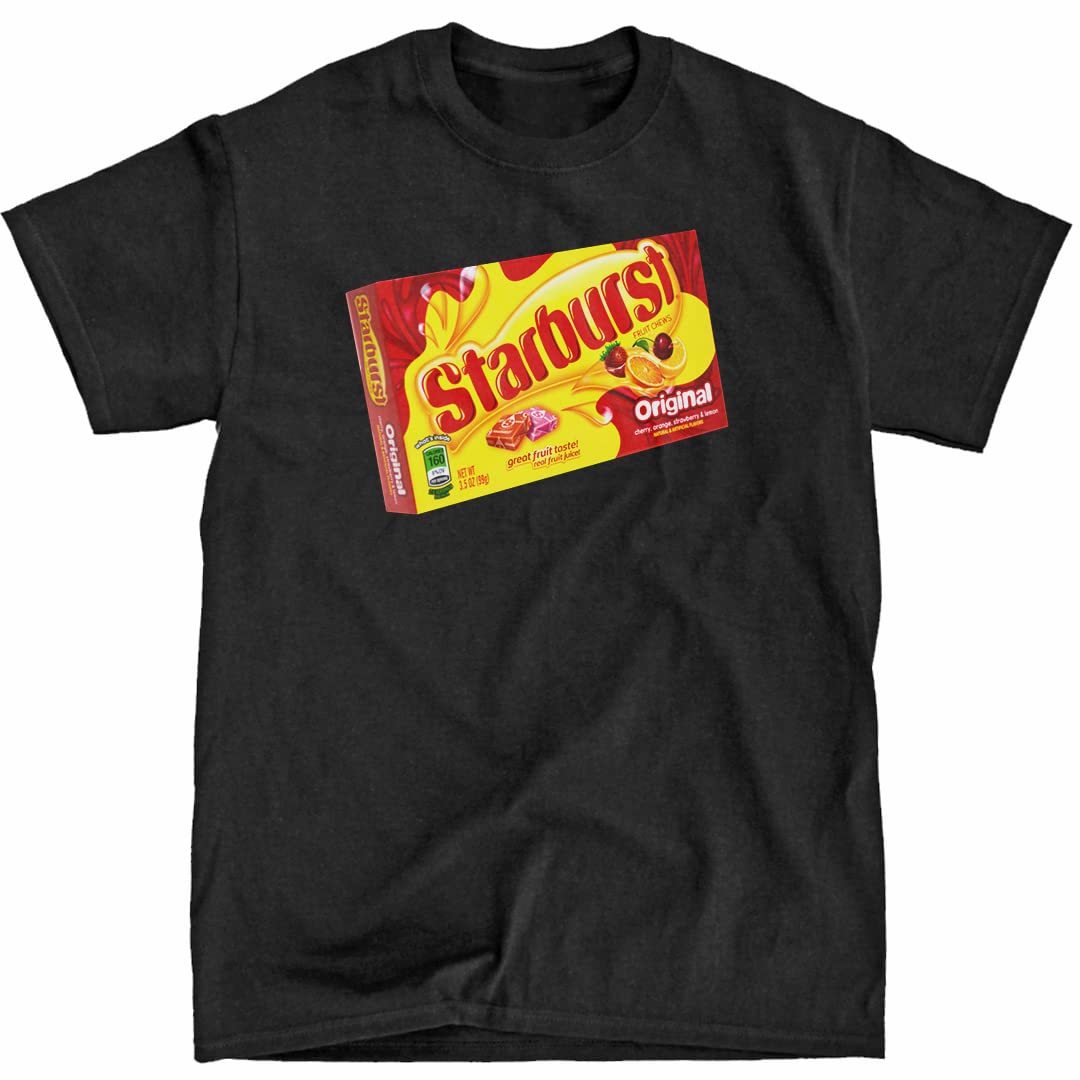 Starburst Box Black T-Shirt for Men - Comfortable Cotton Graphic Tee for Casual Wear, Street Style & Everyday Outfits