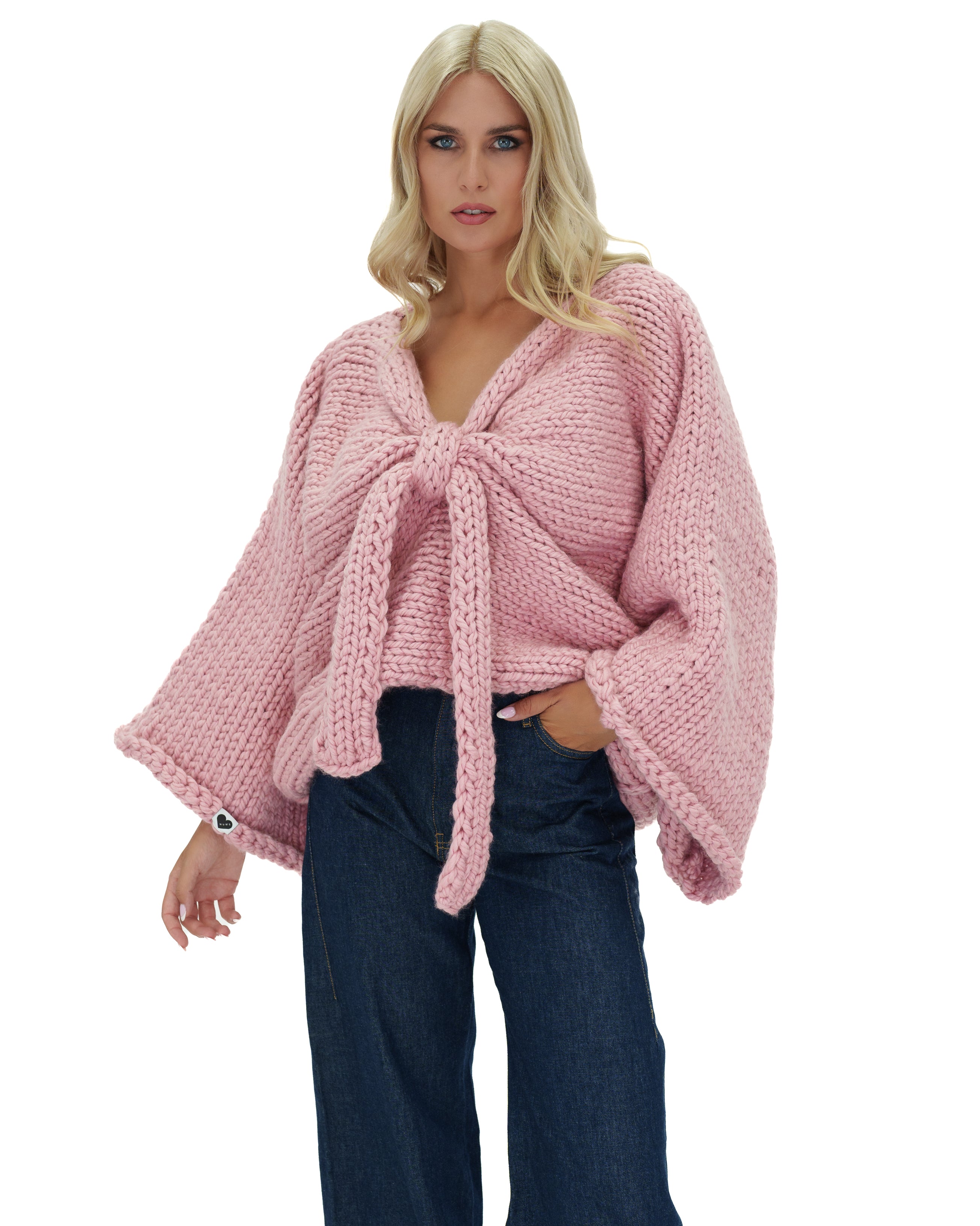 Chunky Knit Bow Sweater for Women - Cozy Winter Pullover with Elegant Bow Detail | Perfect for Casual Outfits, Office Wear & Holiday Gatherings