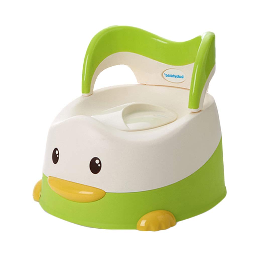 BPNoo Kids Potty Training Chair - Portable Toddler Toilet with Backrest, Non-Slip Base & Comfortable Design for Boys & Girls (Green) - Perfect for Home, Travel & Daycare Use