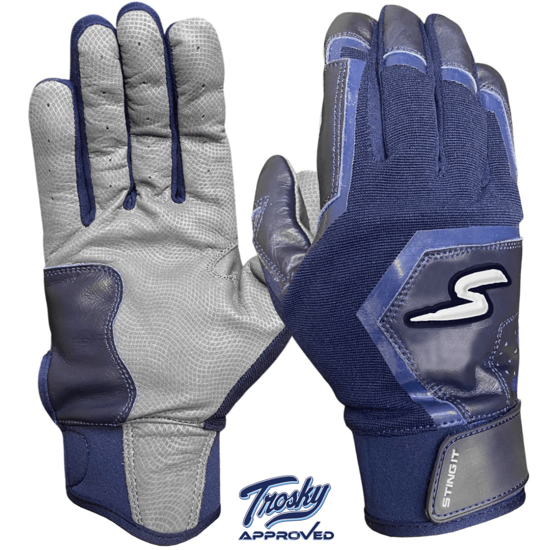 Color Crush Batting Gloves for Baseball & Softball - Navy Blue - Perfect for Training, Games & Outdoor Sports