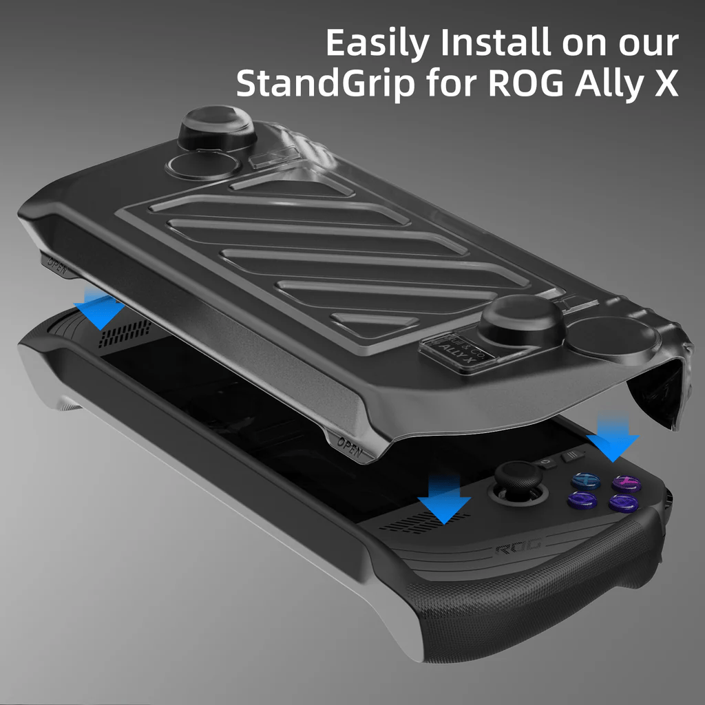 Skull & Co. Front Cover for ROG Ally X GripCase - Neon Orange Protective Case | Durable Gaming Accessory for ASUS ROG Ally X | Perfect for Travel & Competitive Gaming