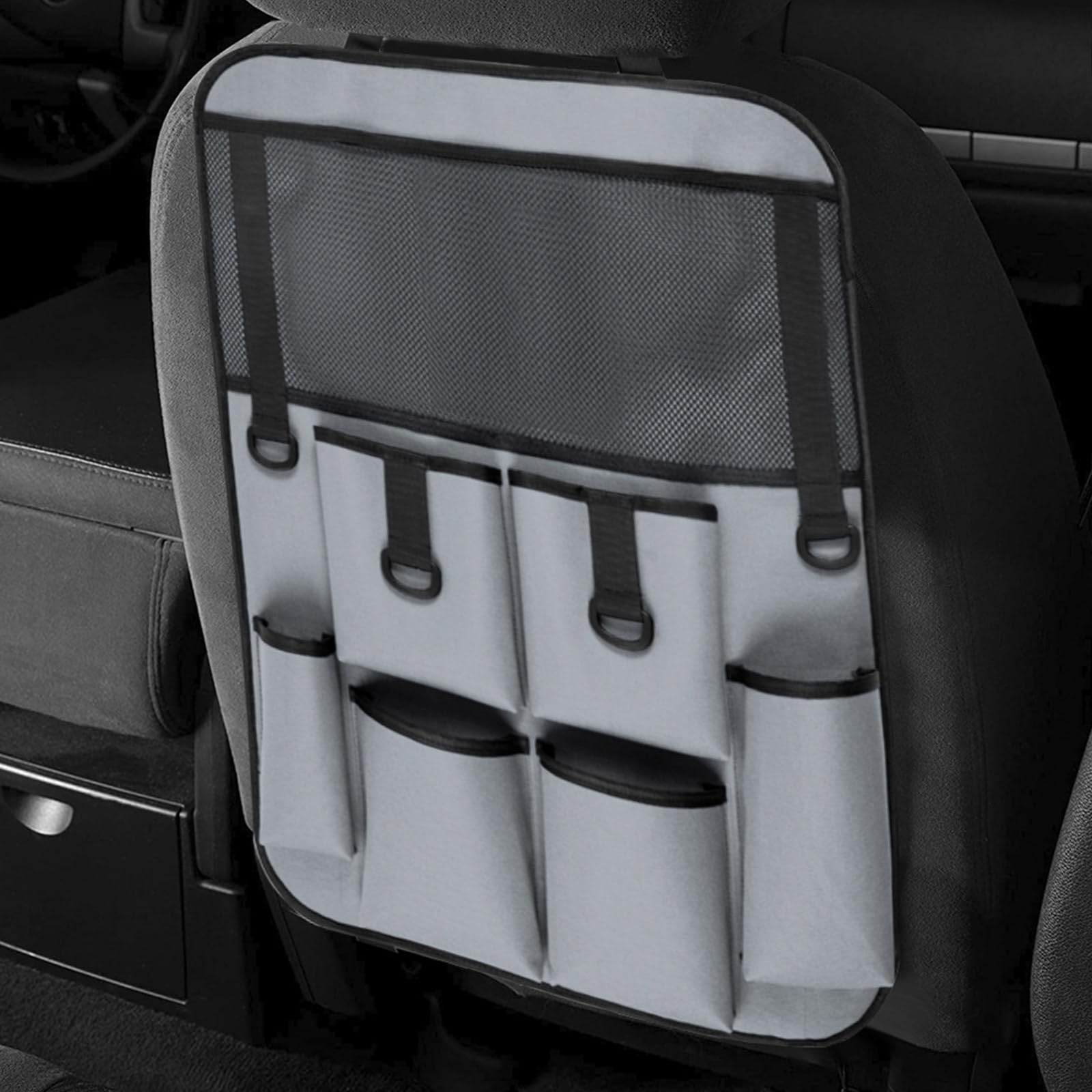 Naliyua Hanging Car Organizer - Vehicle Trash Storage Bag, Backseat Organizer for Baby Snacks & Accessories | Perfect for Road Trips, Family Travel & Daily Commute