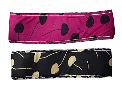 KAVIN Set of 2 Soft Stretchable Makeup Headbands for Women | Spa, Salon & Home Use | Non-Slip Hair Bands for Skincare, Washing Face & Beauty Routines (Assorted Colors)
