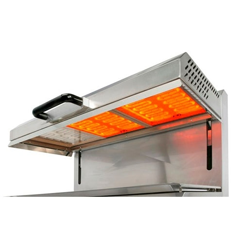 Equipex SEM80VC 1 Commercial Electric Finishing Oven & Salamander - 32 Inch Countertop Food Warmer for Restaurants, Bakeries & Catering Services