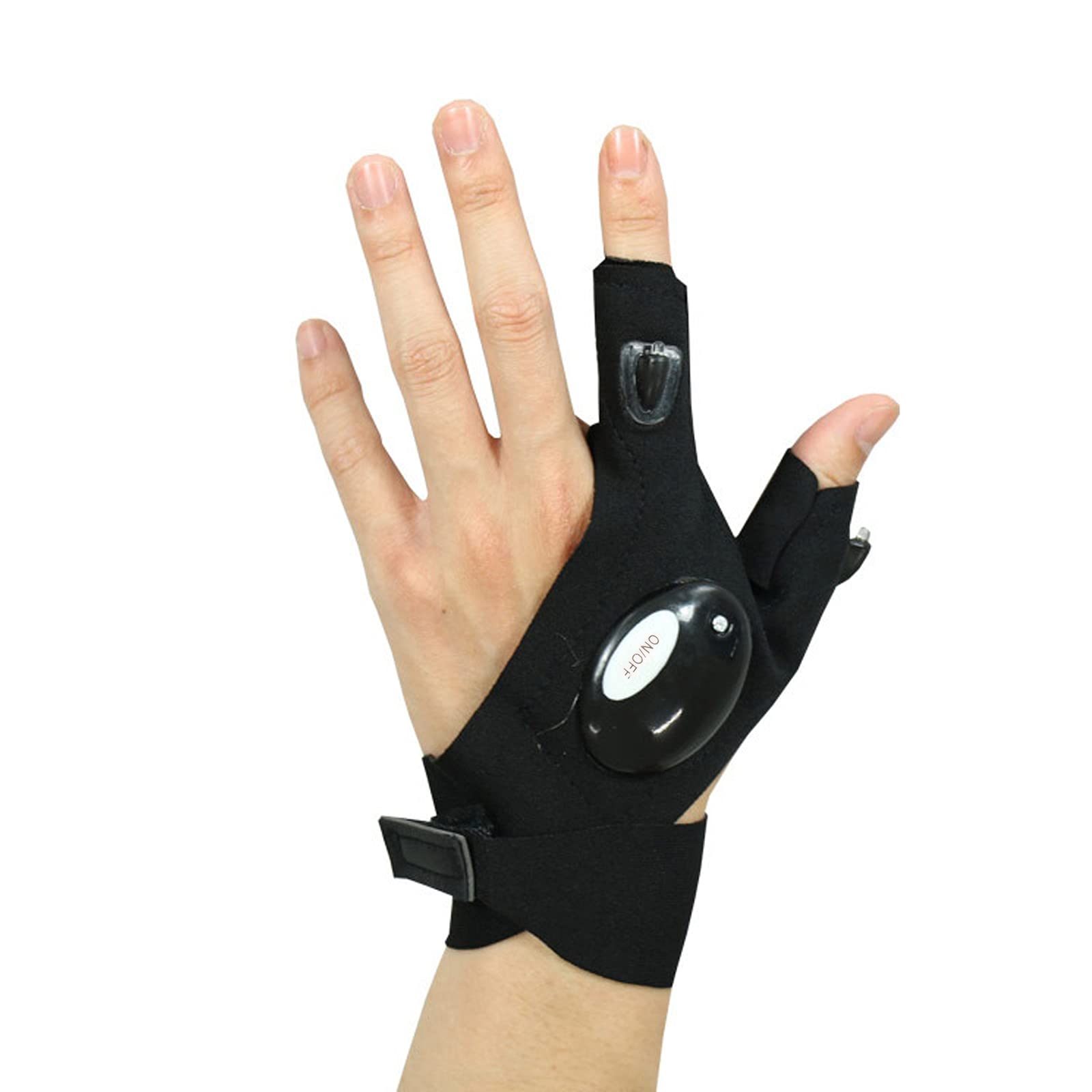 LED Flashlight Gloves - Hands Free Rechargeable Light Gloves for Night Fishing, Camping, DIY & Outdoor Activities - Perfect Christmas Gifts for Men & Women (Left Hand Option) - Ideal for Nighttime Work, Hiking, Emergency Repairs & Dog Walking