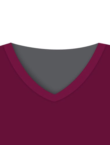 V Neck Sets-wine Red