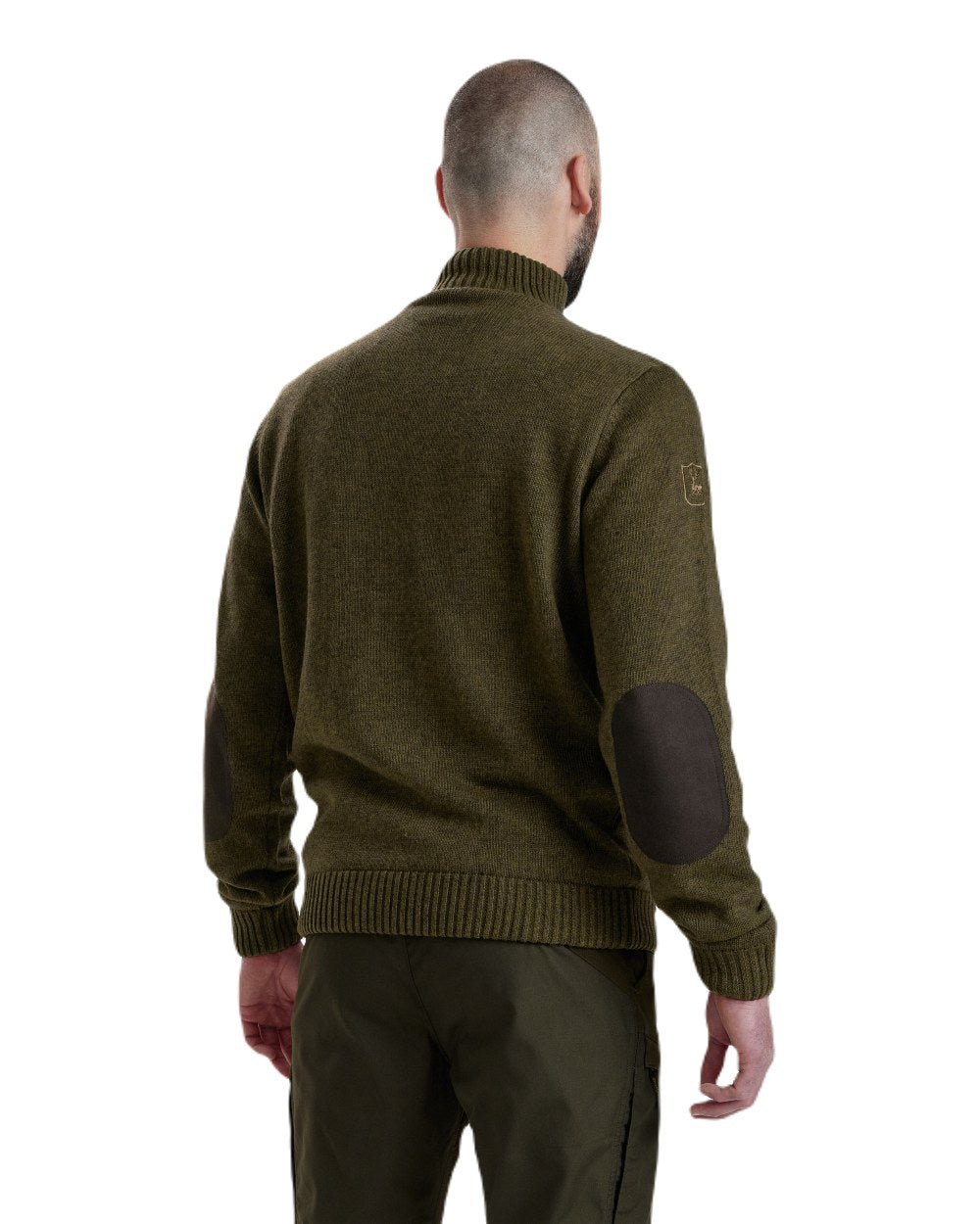 Deerhunter Carlisle Knit Zip Neck Sweater with Stormliner - Warm Winter Pullover for Men | Outdoor Hiking & Casual Wear