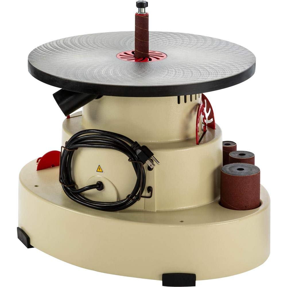 Shop Fox W1846 Benchtop Oscillating Spindle Sander - 1/3HP Power Tool for Woodworking, Sanding Curves & Edges | Perfect for DIY Projects, Furniture Making & Crafting
