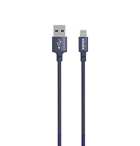 Apple Certified Premium Lightning to USB Cable 3M/9.9ft - Durable Braided Nylon Fast Charging Cord for iPhone 14/13/12/11/X/8/7/6 - Navy Blue - Perfect for Home, Office & Travel Charging