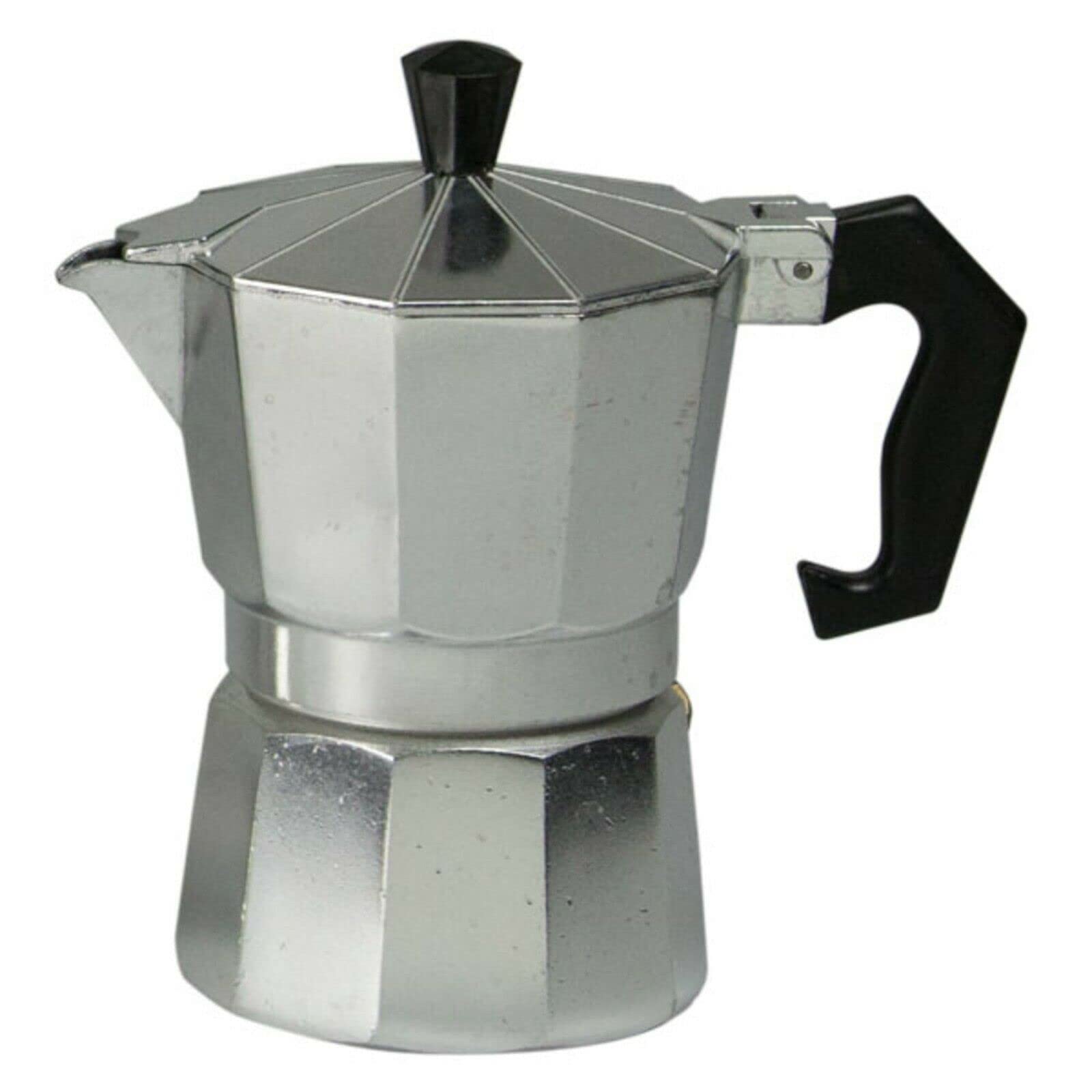 Classic Italian Stovetop Espresso Maker - 3 Cup Aluminum Moka Pot for Rich Coffee Brewing | Perfect for Home, Office & Camping Use