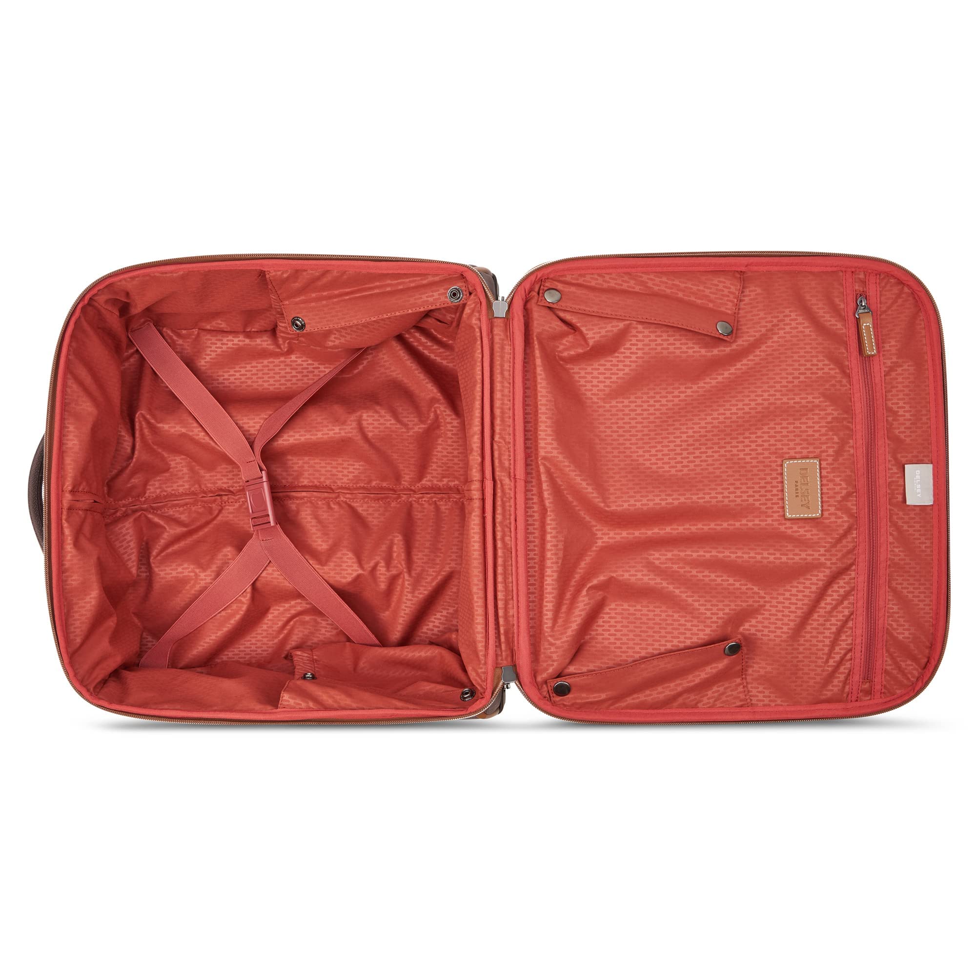 Delsey Paris Chatelet 2.0 16 Inch Softside Carry-On Luggage with 2 Wheels - Chocolate Brown Under-Seater Travel Bag for Airplane, Business Trips & Weekend Getaways
