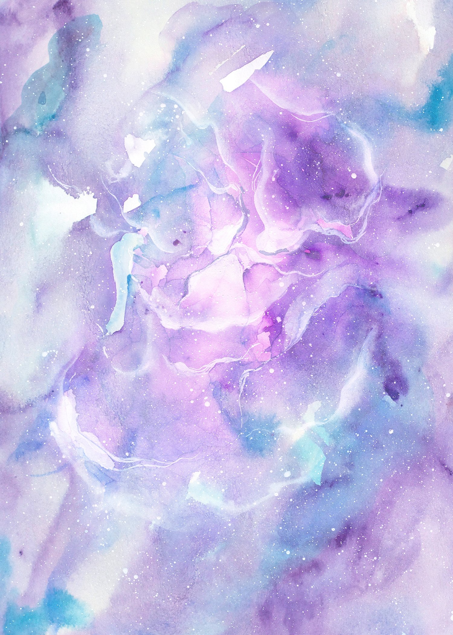5x7ft Watercolor Marble Backdrop - Pink Purple for Studio Photography