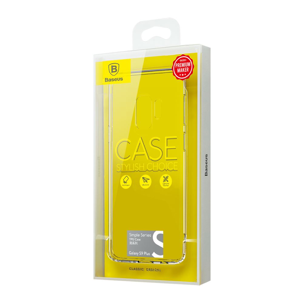 Baseus Slim Protective Case for Samsung Galaxy S9 Plus - Ultra Thin Lightweight Cover with Precise Cutouts | Perfect for Daily Use, Travel & Work