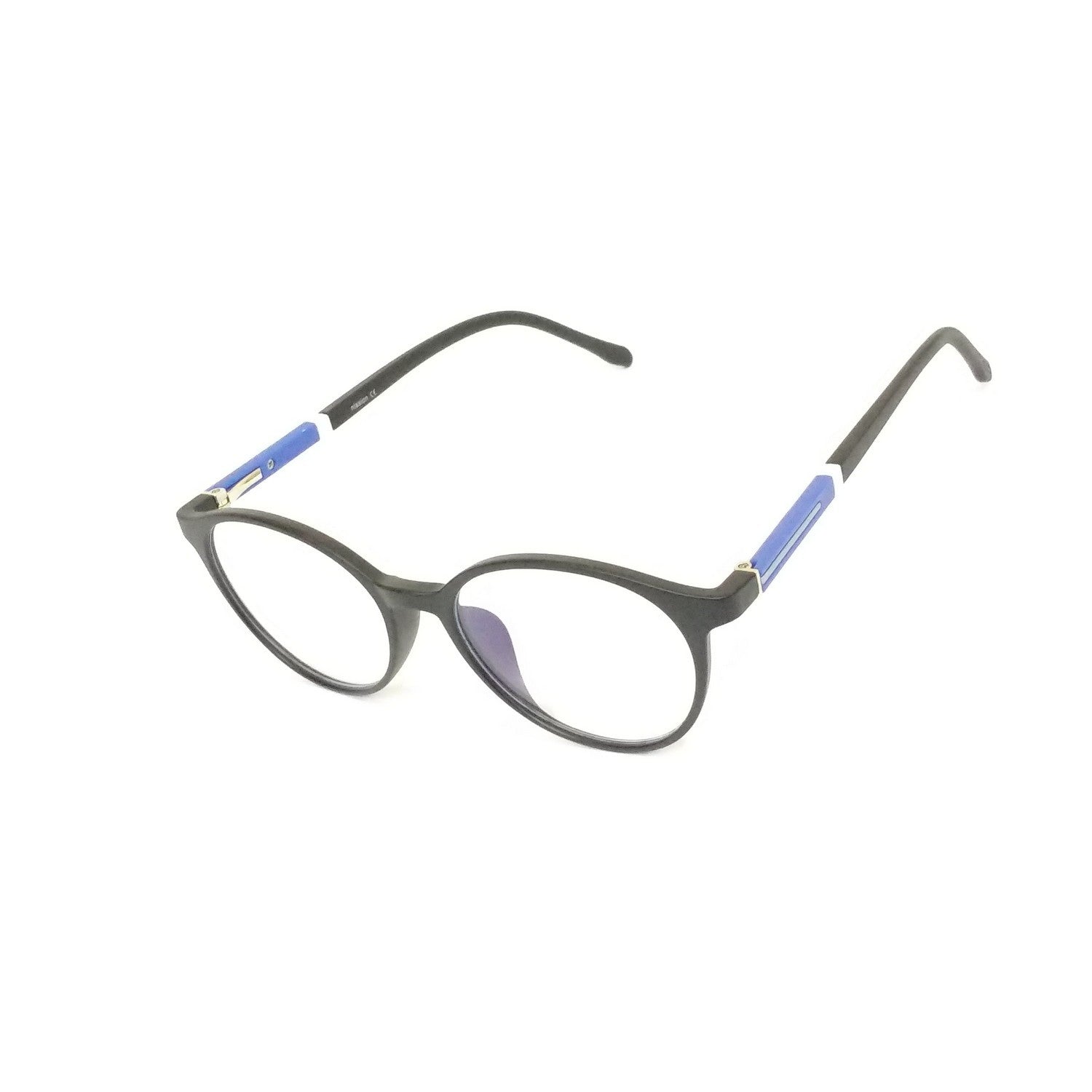 Blue Light Blocking Glasses for Men & Women – Stylish Round Frame Computer Glasses with Anti-UV Protection | Lightweight Eyewear for Office Work, Gaming & Digital Screen Use (Model 66002)