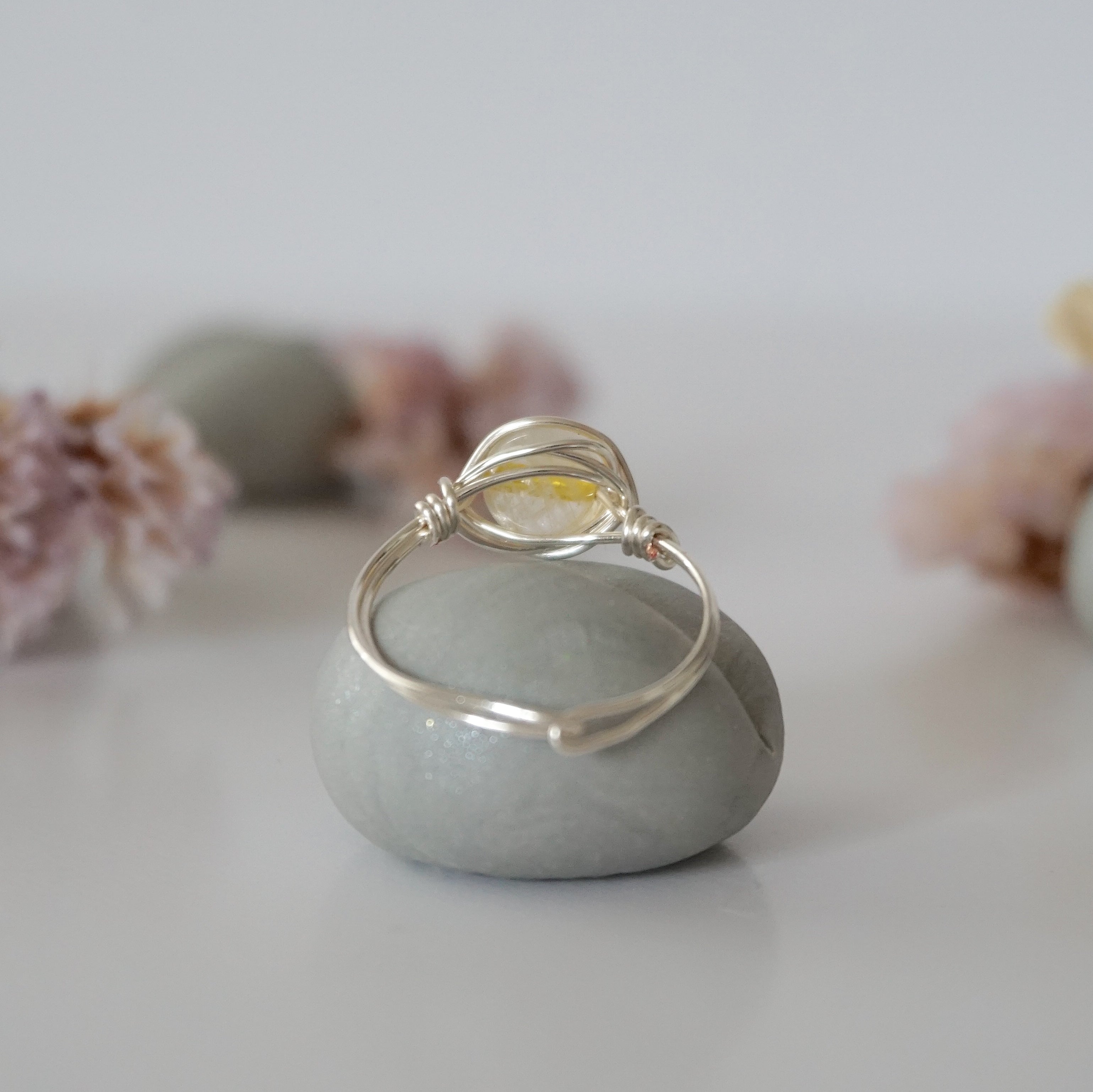 Simple Citrine Birthstone Ring for Women - Elegant November Birthstone Jewelry Gift for Mom, Sister, Wife | Perfect for Birthdays, Anniversaries & Everyday Wear