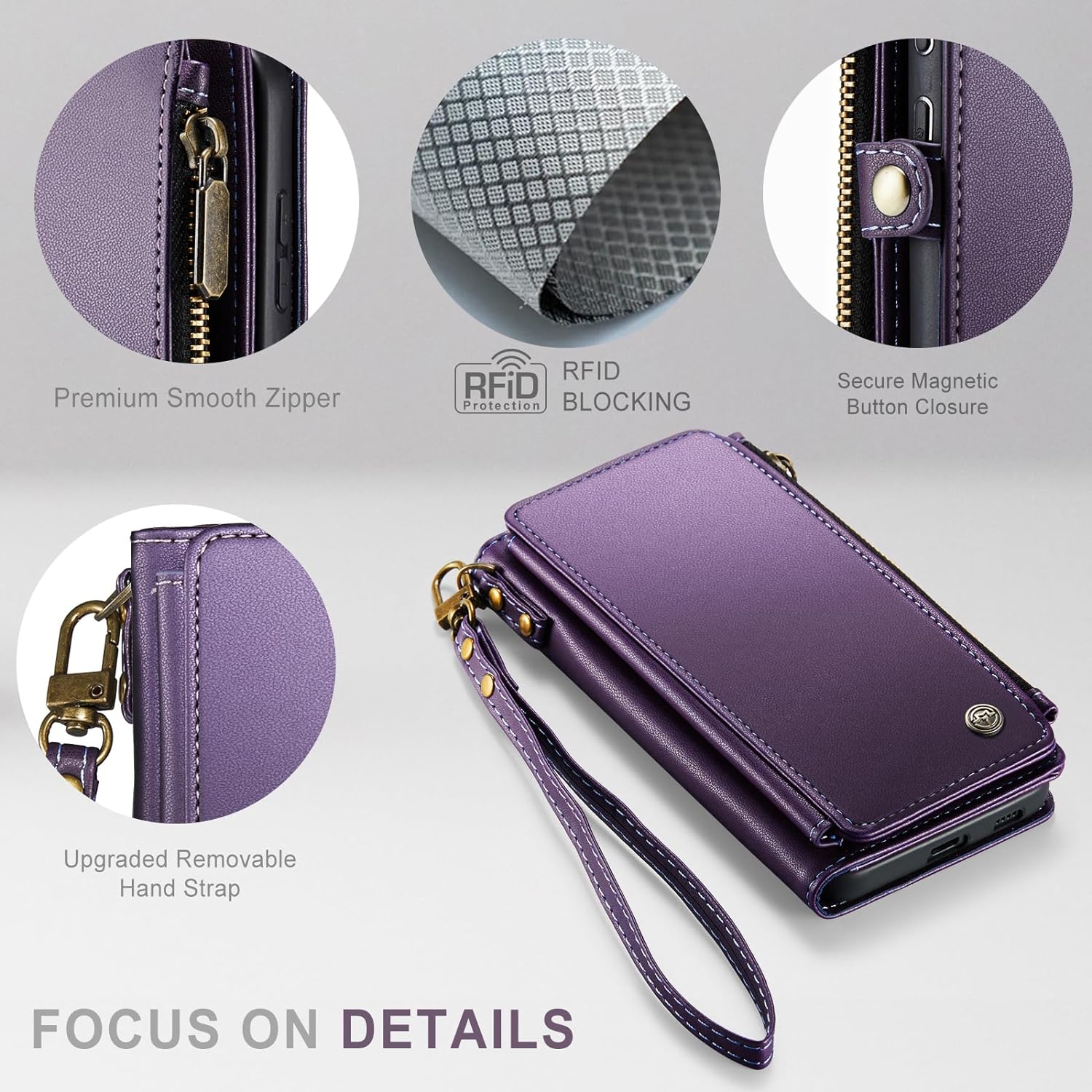 Samsung Galaxy S24 Plus Wallet Case with Card Holder - Slim Protective Phone Cover for Everyday Use & Travel