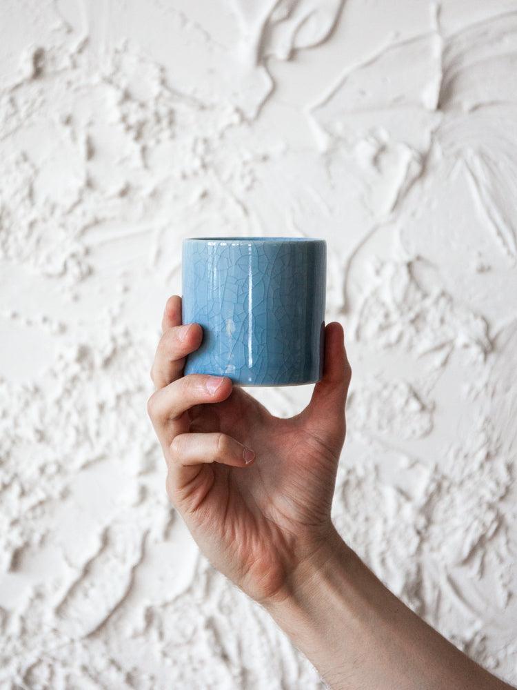 Nankei Banko Yaki Crackle Glaze Japanese Tea Cup - Handmade Ceramic Tea Cup for Matcha, Sencha & Green Tea - Perfect for Tea Ceremonies & Home Decor