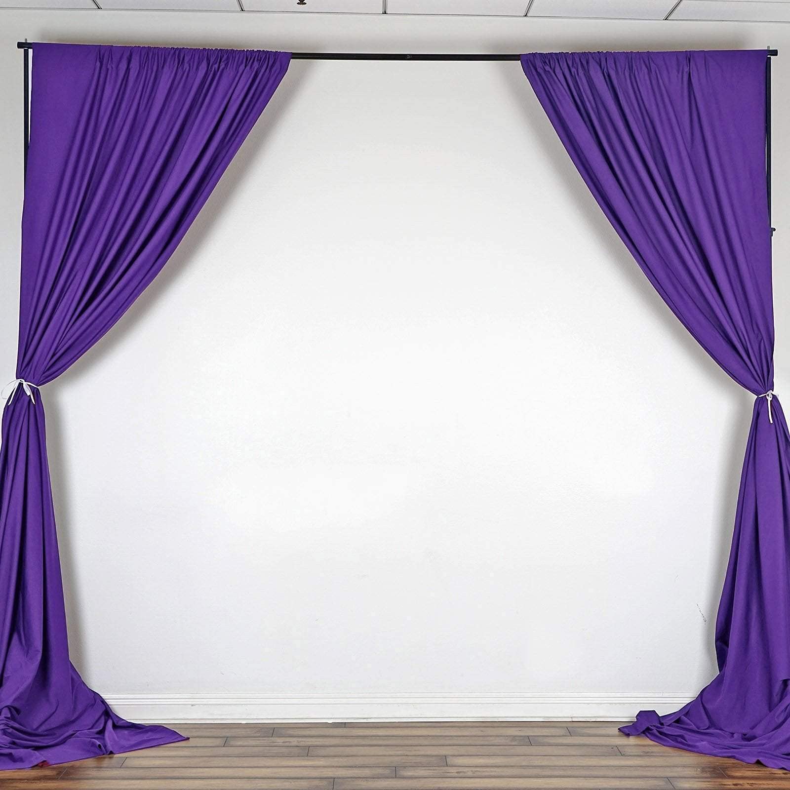 10 ft x 10 ft Purple Polyester Photography Backdrop Curtains - Professional Studio Drapes for Photo Shoot, Video Background, Events & Stage Decor