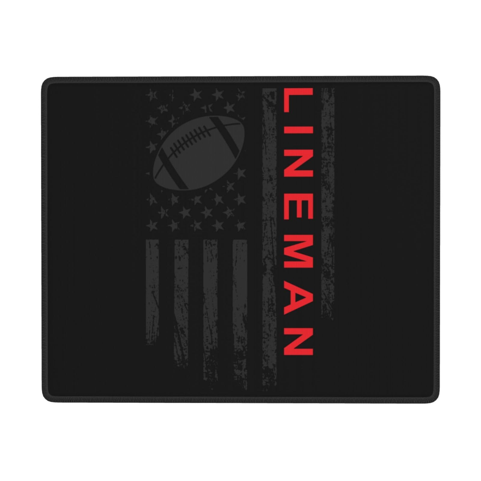 SIYTUAU Non-Slip Rubber Mouse Pad for Gaming & Office - 7x9 Inch Waterproof American Football Lineman Design - Perfect for PC, Laptop, and Computer Workstations