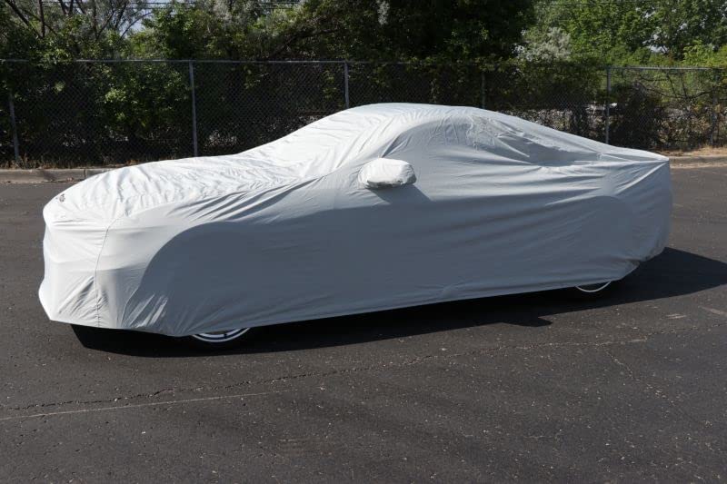 Roush 421933 All-Weather Stormproof Car Cover - Heavy Duty Waterproof UV Protection for Outdoor Vehicle Protection (1 Pack) - Ideal for Cars, Trucks, SUVs in Harsh Weather Conditions