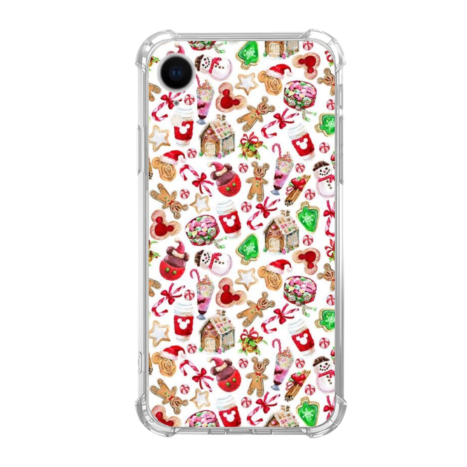 Elifi Edeal Christmas Cookies iPhone XR Case - Cute Kawaii Holiday Snacks Design TPU Bumper Cover for Women Men Teens - Perfect Gift for Christmas, Winter Holiday & Party Season