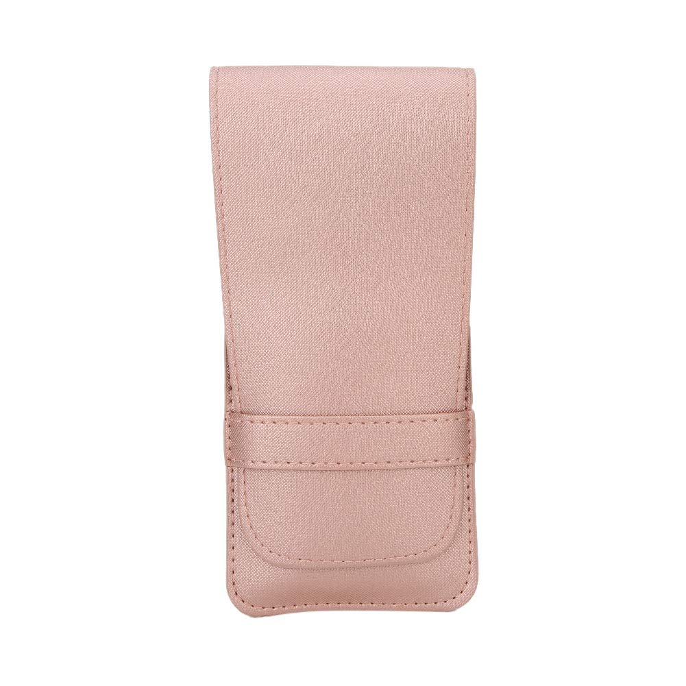 Portable PU Leather Makeup Brush Bag - Travel Cosmetic Brush Organizer with Mini Storage Case for Makeup Tools | Perfect for Travel, Home & Professional Use