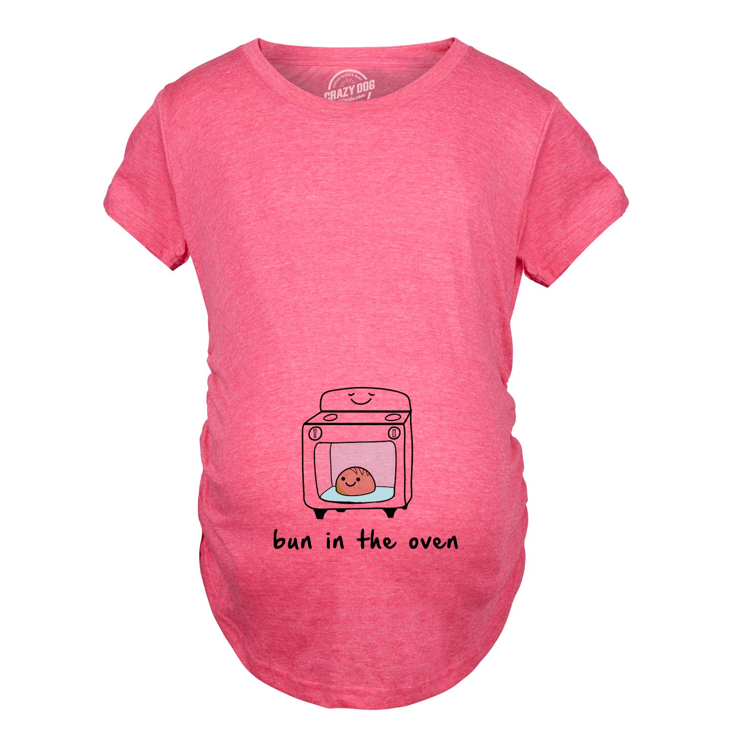 Funny Pregnancy Announcement T-Shirt - Maternity 'Bun in The Oven' Baby Tee for Expecting Moms | Gender Reveal, Baby Shower & Maternity Photoshoot