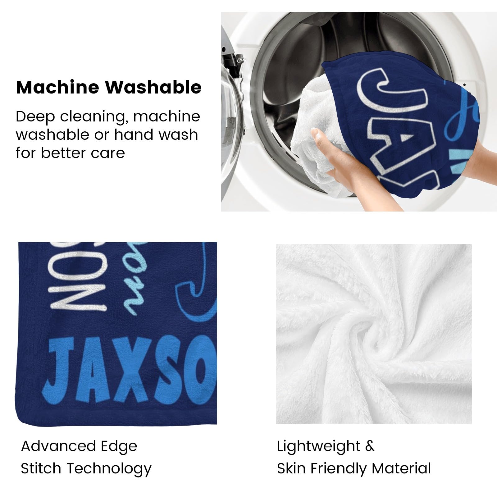 Custom Personalized Blankets for Kids & Adults - Super Soft Flannel Baby Blanket with Name - Perfect Christmas & Birthday Gift for Cozy Family Moments