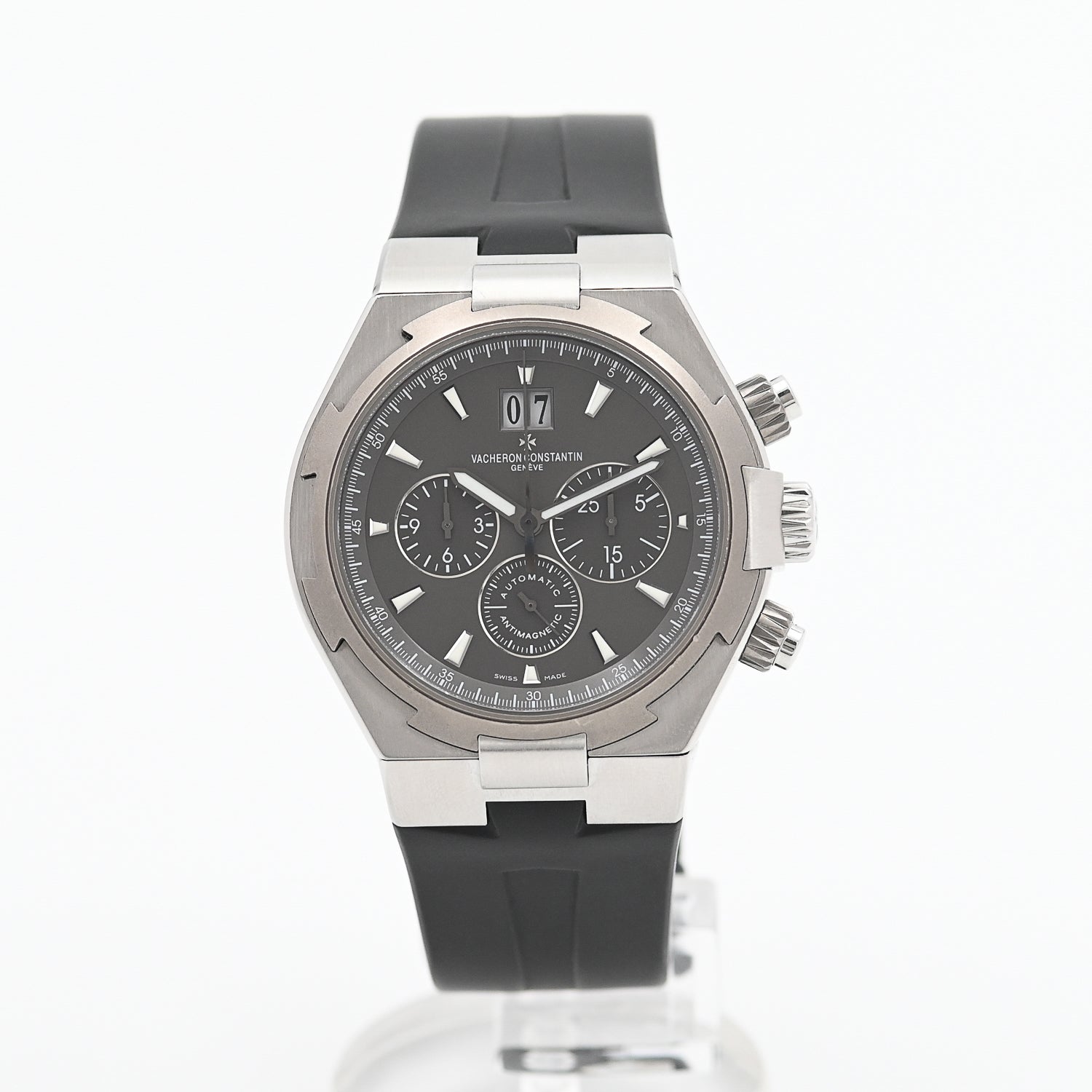 Vacheron Constantin Overseas Chronograph Men's Luxury Watch - Swiss Automatic Movement, Stainless Steel Case, Waterproof for Diving, Travel & Business