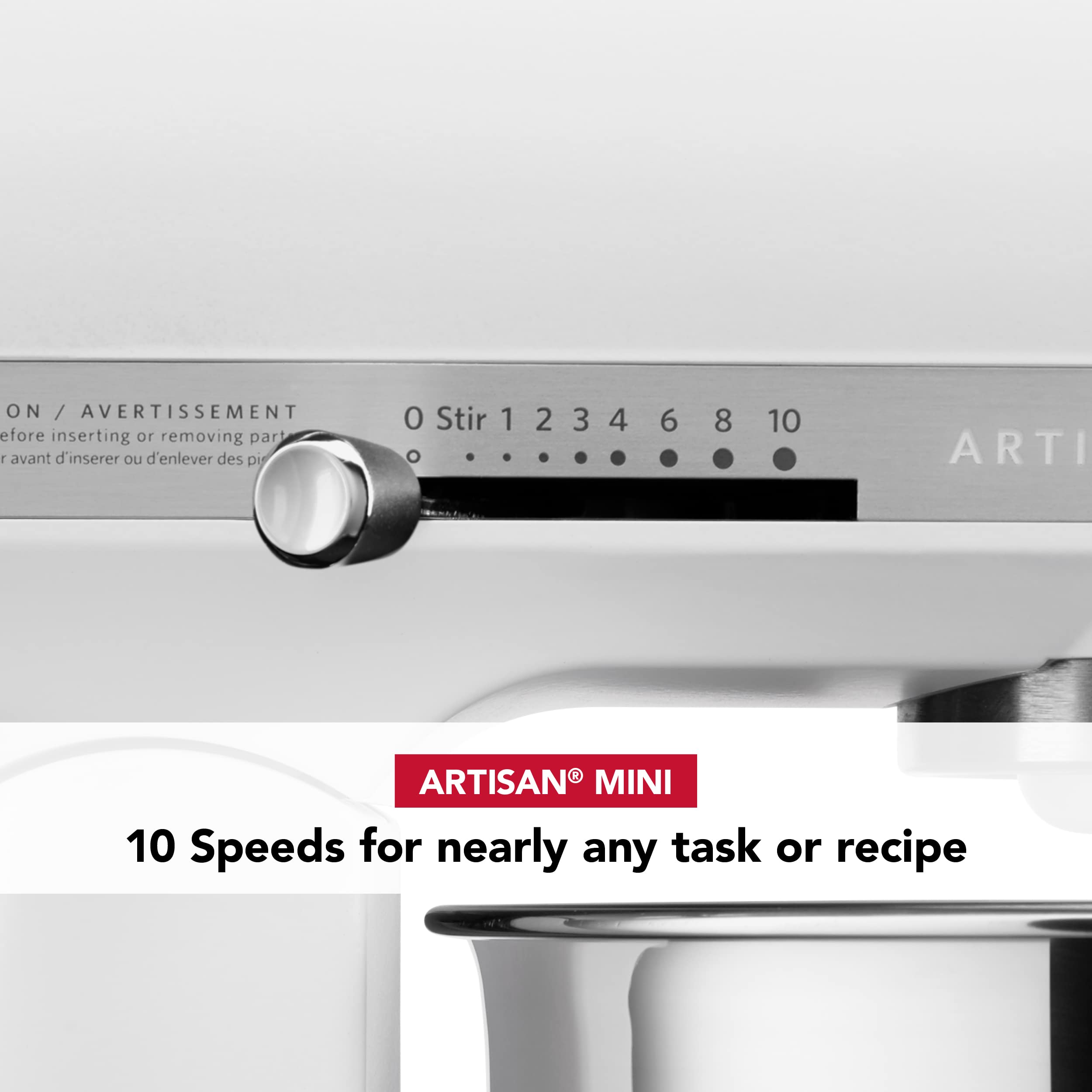 KitchenAid Artisan Mini Plus 3.5-Qt Tilt-Head Stand Mixer with Flex Edge Beater - Matte White | Perfect for Baking Cakes, Cookies & Dough | Compact Kitchen Mixer for Small Spaces