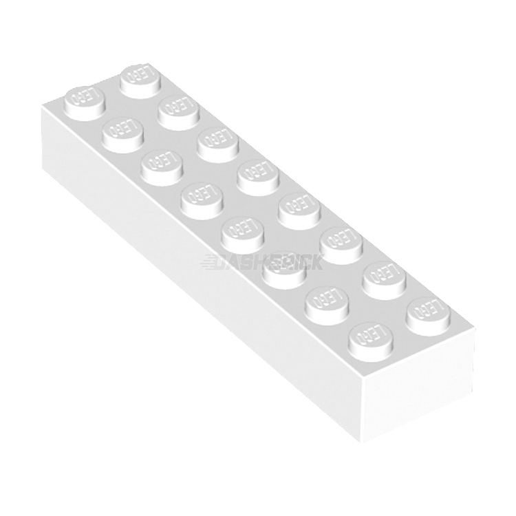 LEGO White 2x8 Brick (3007) - Bulk Pack of 10 for Creative Building, DIY Projects & LEGO Sets - Perfect for Kids, Collectors & Makers
