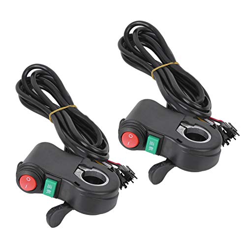 Shanrya 2PCS Black Handlebar Switch for Electric Bikes - Easy to Install Cruising Control for Cycling Accessories | Perfect for Commuting, Mountain Biking & E-Bike Adventures