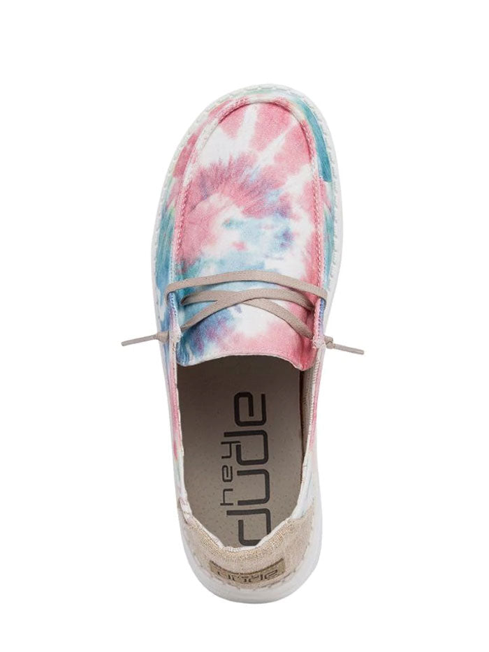 Hey Dude Women's Wendy Boho Shoes - Comfortable Slip-On Casual Sneakers with Mandala Tie-Dye Pattern | Perfect for Yoga, Travel & Everyday Wear