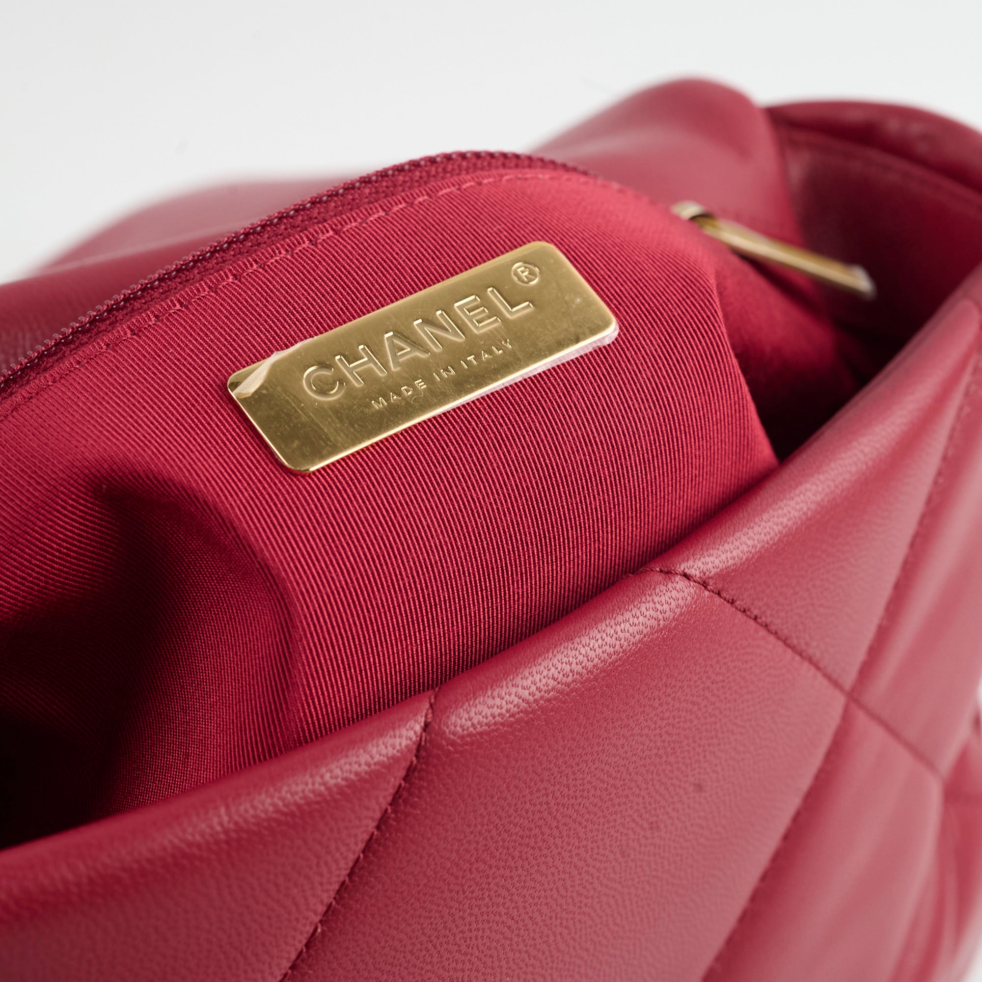 Chanel Small 19 Handbag Dark Red 28 Series - Luxury Crossbody Bag for Women, Perfect for Parties & Evening Events