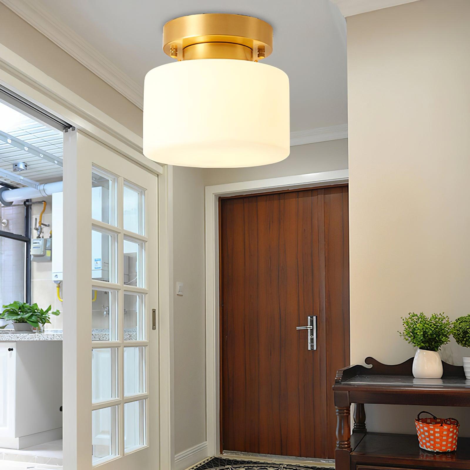 Clinio Flush Mount Ceiling Light - Modern LED Fixture for Bedroom, Kitchen & Hallway - Energy Efficient Dimmable Lighting for Home & Office