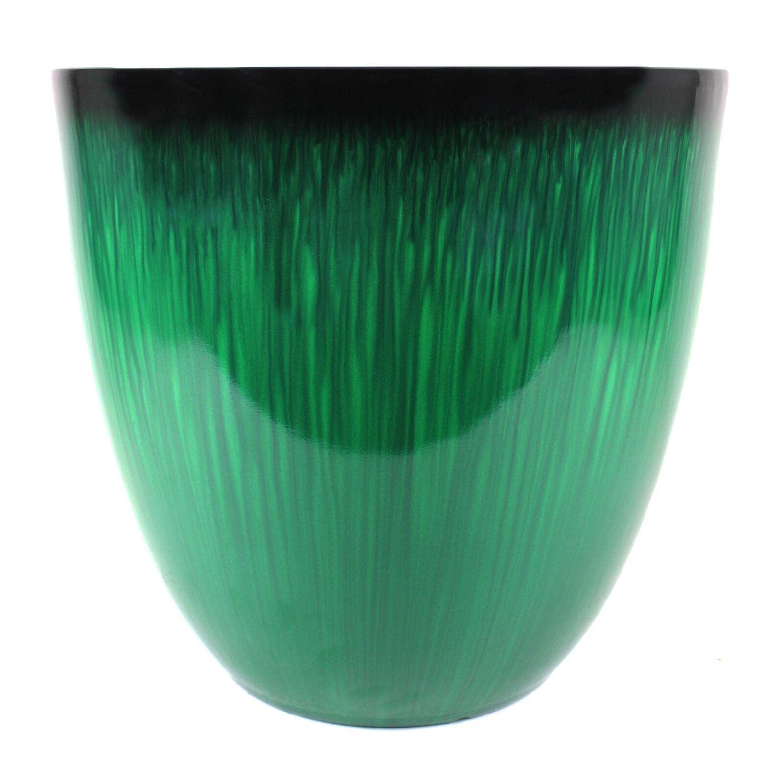 18'' Mikalo Green Flower Pot with Stand - Large Garden Planter for Indoor & Outdoor Plants, Perfect for Home Decor, Patio, and Balcony Gardening (9790618)
