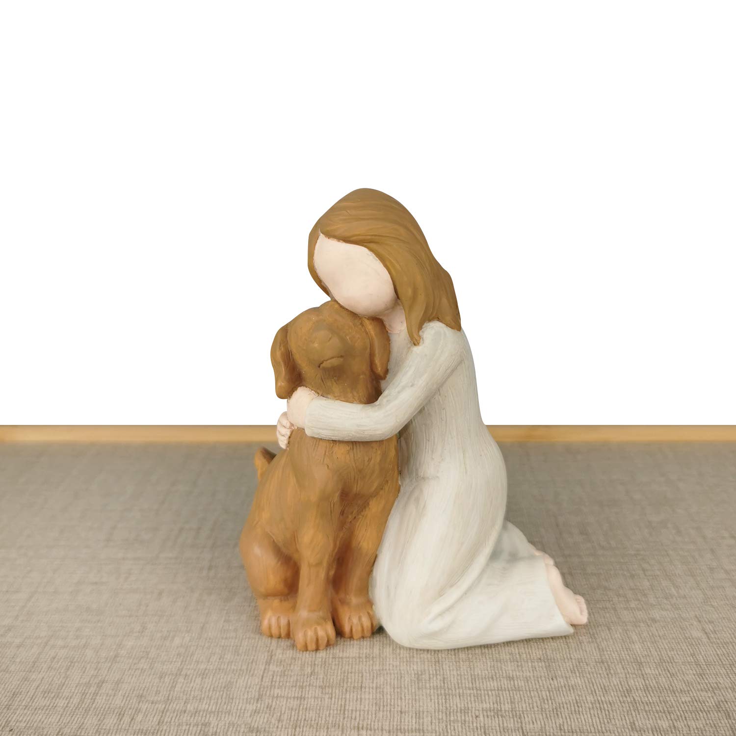 Angel Dog Figurine - Memorial Gift for Dog Lovers, Friendship Angel Statue for Pet Loss Comfort | Home Decor, Shelf Display, Sympathy Gift for Dog Owners