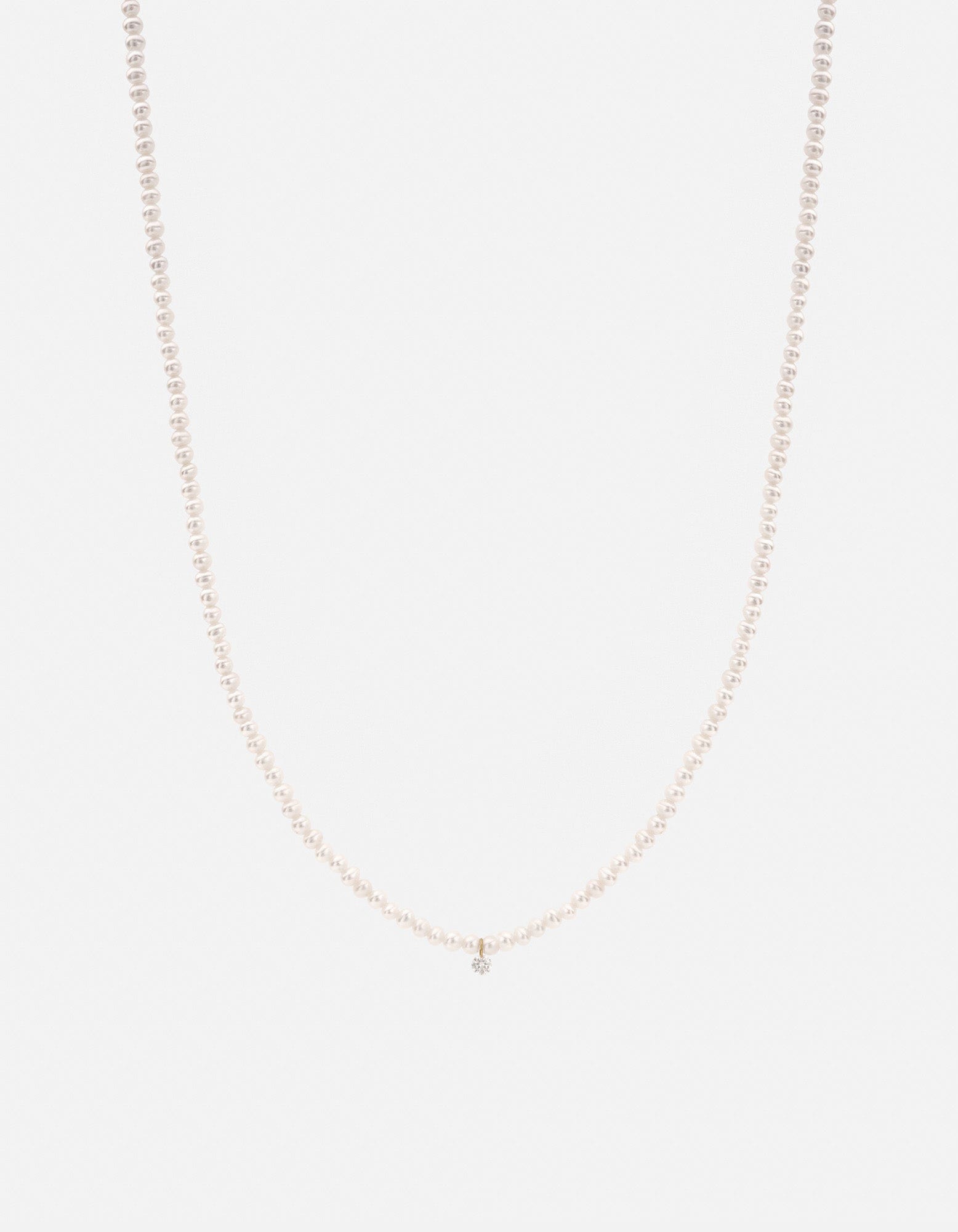 14K Gold Pavé Pearl Necklace for Women - Elegant Nava Pearl Jewelry for Weddings, Parties & Special Occasions