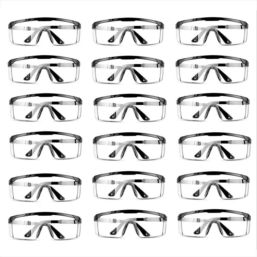 Anti-Fog Safety Goggles - Adjustable Chemical Splash Protective Eyewear for Shooting, Lab Work & Construction | ANSI Certified Protective Glasses for DIY Projects & Industrial Use