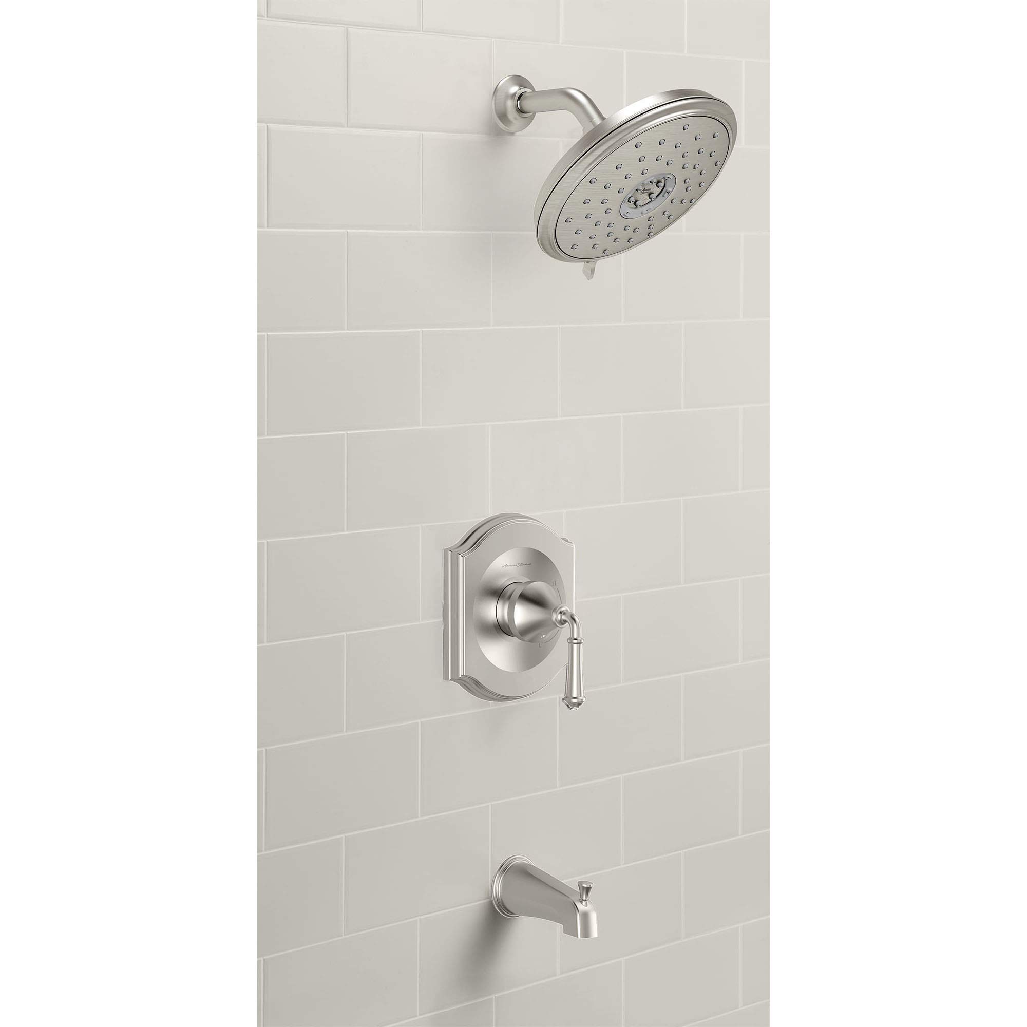 American Standard TU415502.002 Portsmouth Pressure Balance Tub and Shower Trim Kit with Cartridge - Polished Chrome Finish for Bathroom Renovation & Modern Home Upgrade