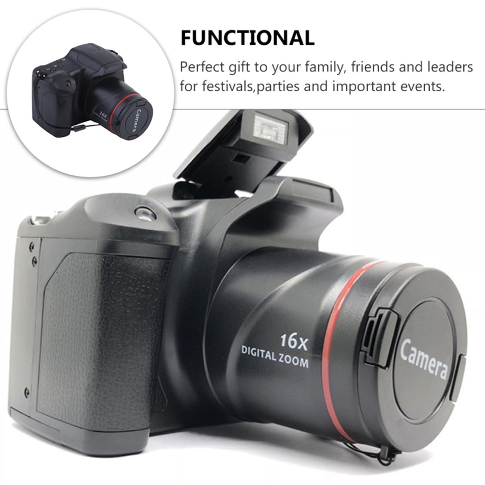16X Digital Zoom 720P HD Digital Camera with 2.4
